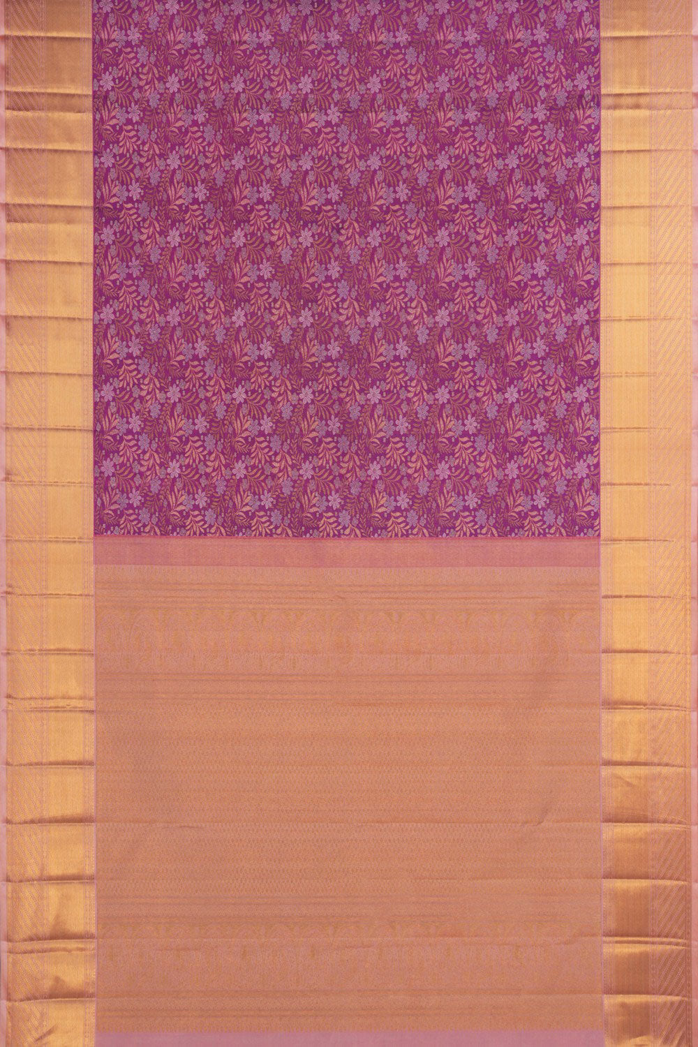 Image of Kanchipuram Silk Regal Purple Saree